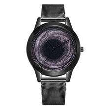 Load image into Gallery viewer, Black Mesh Band Stainless Steel Quartz Wristwatch