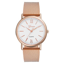 Load image into Gallery viewer, Geneva Wrist Watch Stainless Steel Casual Rose Gold Quartz Analog