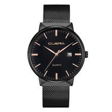Load image into Gallery viewer, xury Ultra Thin Steel Strap Date Quartz