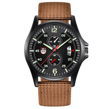 Load image into Gallery viewer, Men's Wrist Watch Military Nylon Waterproof Date Quartz Analog