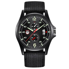 Load image into Gallery viewer, Men's Wrist Watch Military Nylon Waterproof Date Quartz Analog