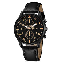 Load image into Gallery viewer, Military Quartz Men Watch Leather Sport